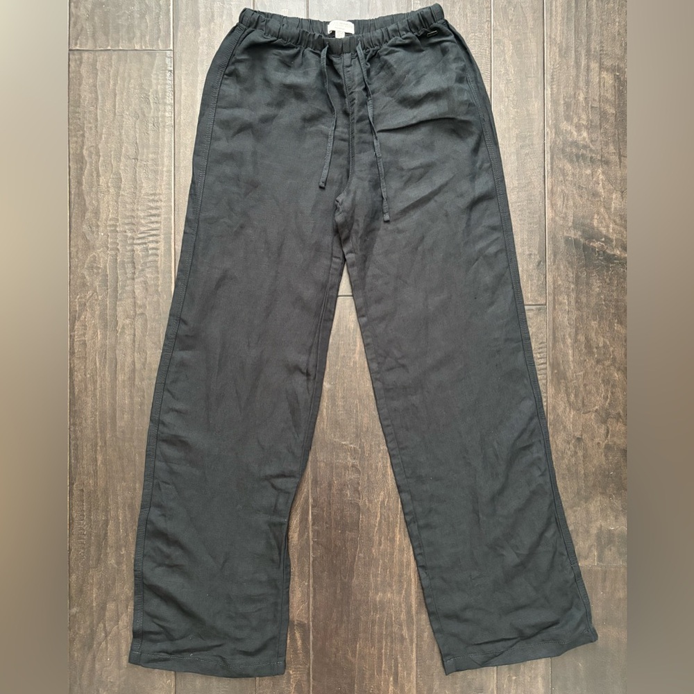Pull&Bear Black Wide-Leg Pants